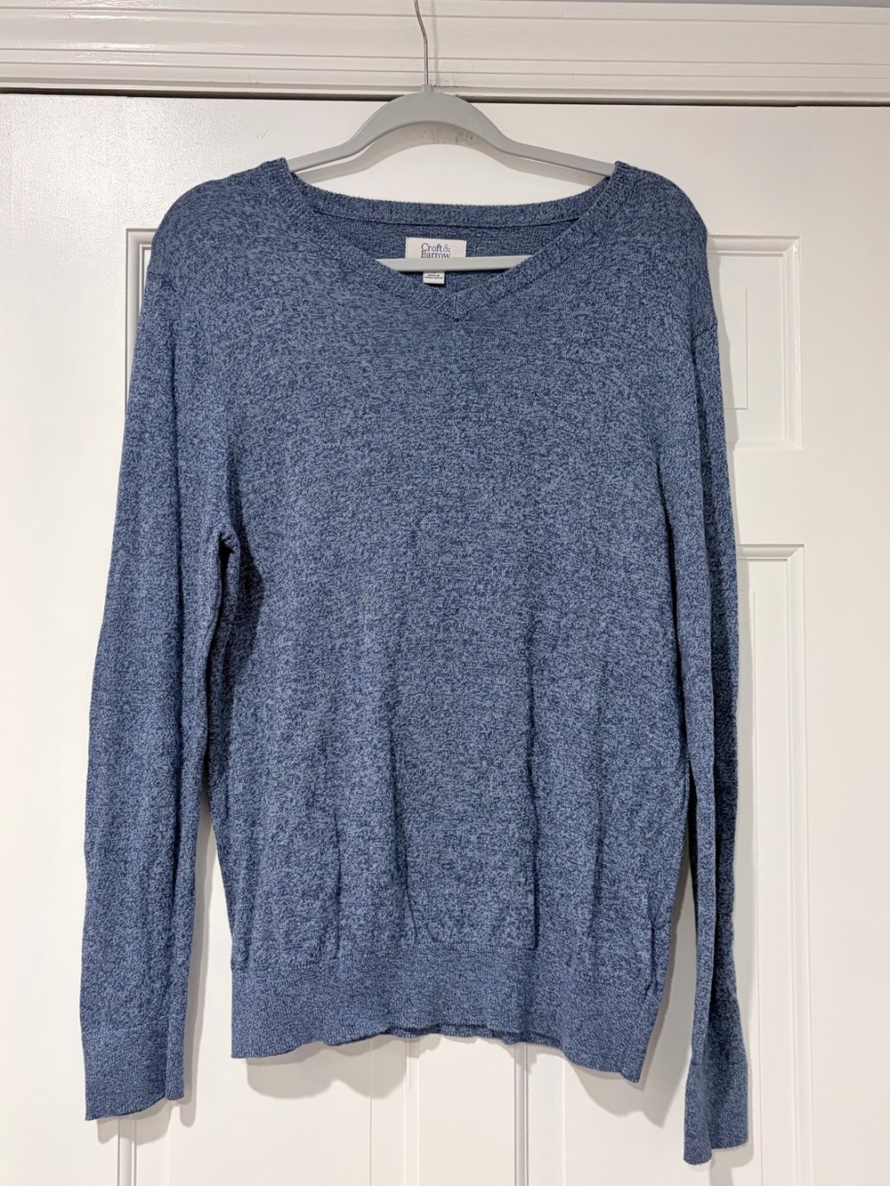 croft & barrow Heathered Blue Crewneck Sweater